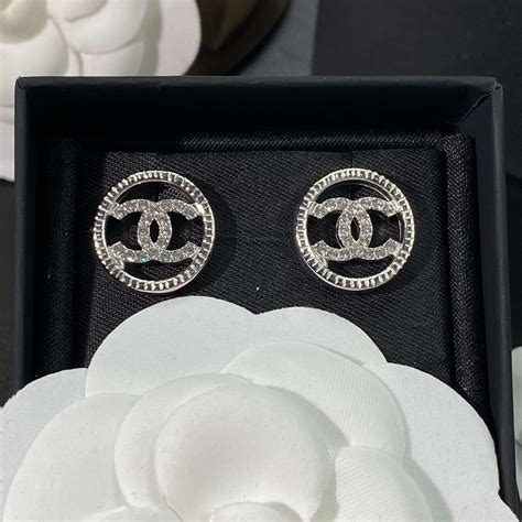 chanel acrylic earrings|chanel double c earrings real.